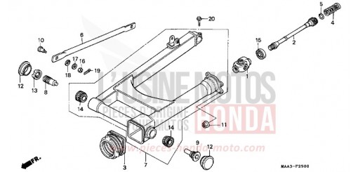 SWINGARM (VT1100C) VT1100CS de 1995